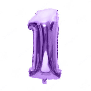 Foil Number Balloon Purple 40"