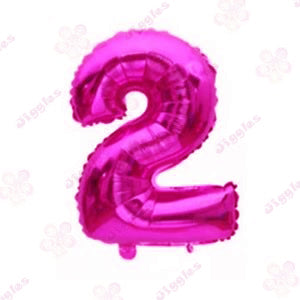 Foil Number Balloon Hot Pink 40"