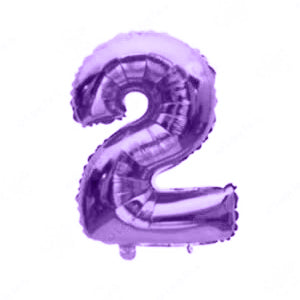 Foil Number Balloon Purple 40"