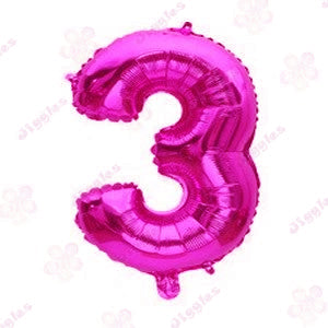 Foil Number Balloon Hot Pink 40"