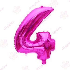 Foil Number Balloon Hot Pink 40"