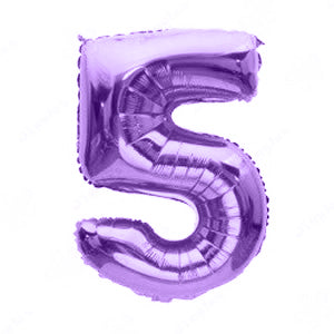 Foil Number Balloon Purple 40"