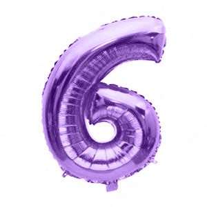 Foil Number Balloon Purple 40"