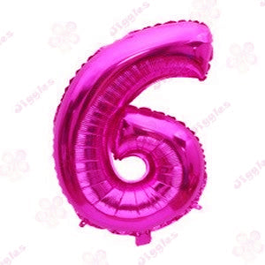 Foil Number Balloon Hot Pink 40"