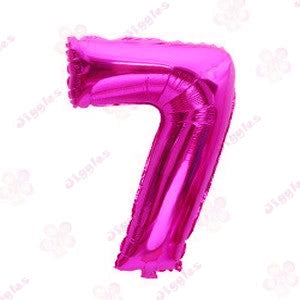 Foil Number Balloon Hot Pink 40"