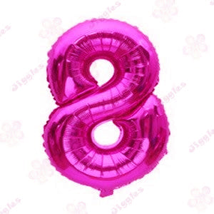 Foil Number Balloon Hot Pink 40"