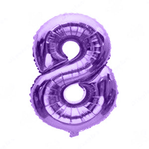 Foil Number Balloon Purple 40"