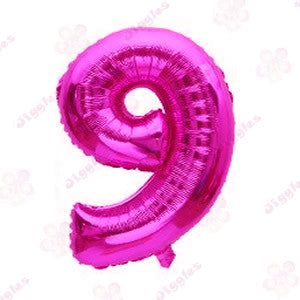 Foil Number Balloon Hot Pink 40"