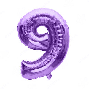 Foil Number Balloon Purple 40"