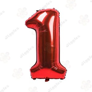 Foil Number Balloon Black 40"