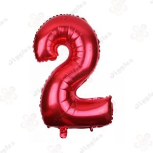 Foil Number Balloon Black 40"