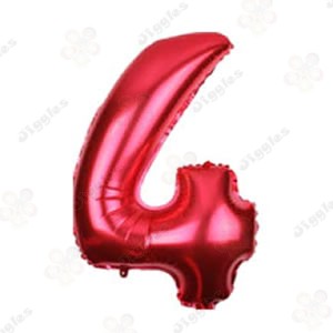 Foil Number Balloon Black 40"