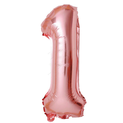 Foil Number Balloon Rose Gold 40"