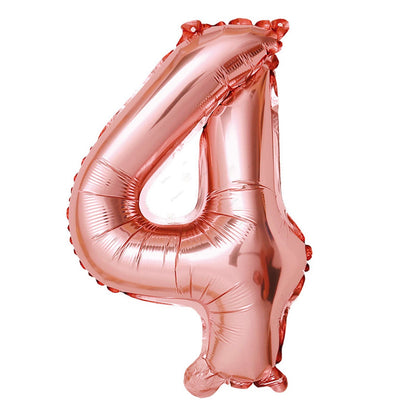 Foil Number Balloons 32" Rose Gold (Air Filling Only)