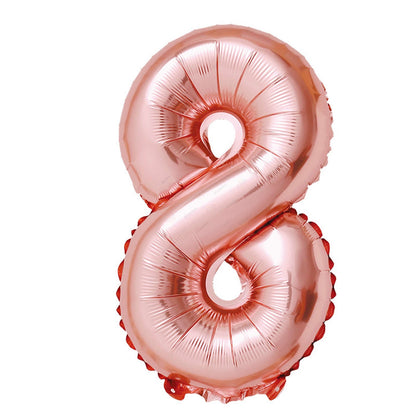 Foil Number Balloons 32" Rose Gold (Air Filling Only)