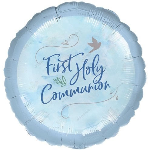 1st Holy Communion Foil Balloon Blue