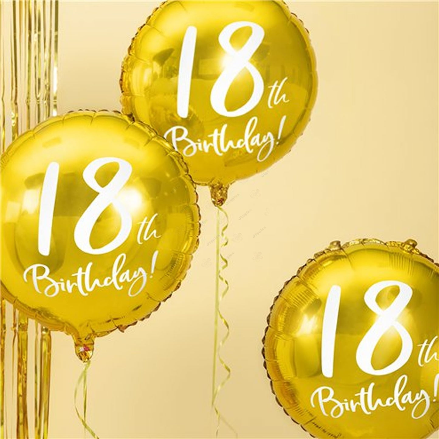 18th Birthday Gold Foil Balloon