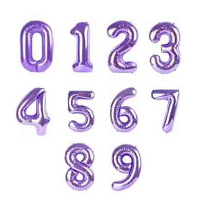 Foil Number Balloon Purple 40"