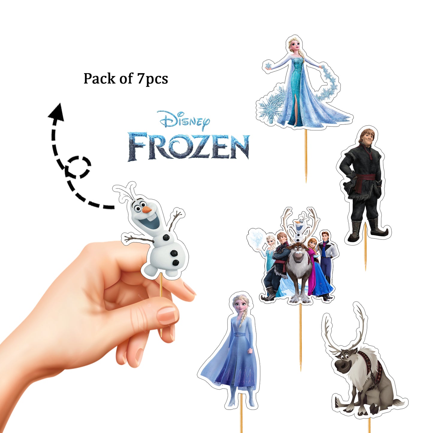 Frozen Cup Cake Topper