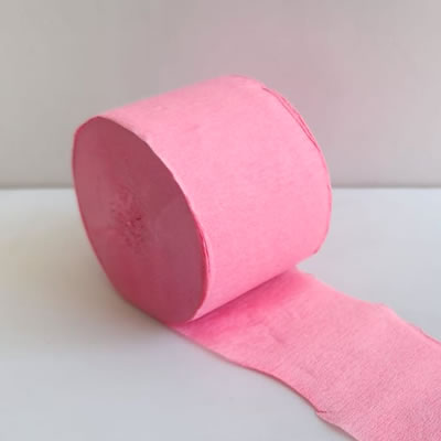 Fuchsia Crepe Paper Streamer Roll