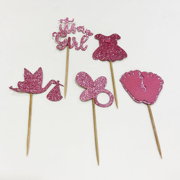 It's Girl Cup Cake Topper
