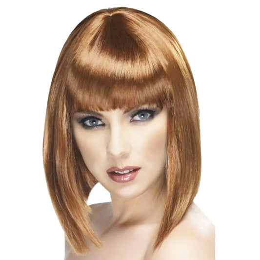 Glam Wig Straight Brown