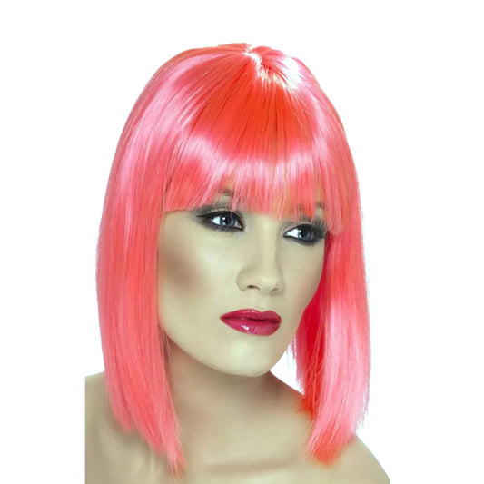 Glam Wig Straight Pink