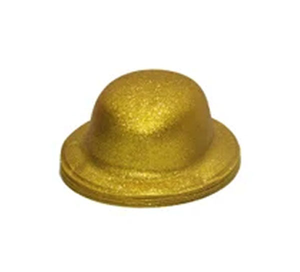 Gold Glitter Top Hat