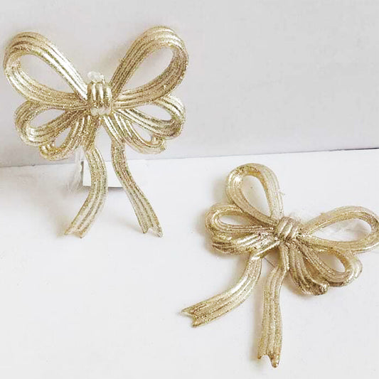 Gold Bow - 10cm X 11cm