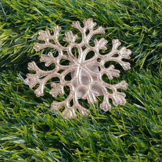 Gold Glitter Snowflake