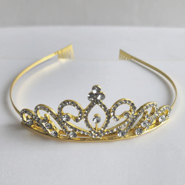 Gold Metal Tiara - G102