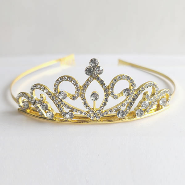 Gold Metal Tiara - G102