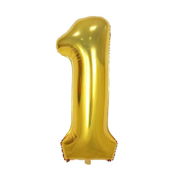 40 inch Gold Number 1 Foil Balloon