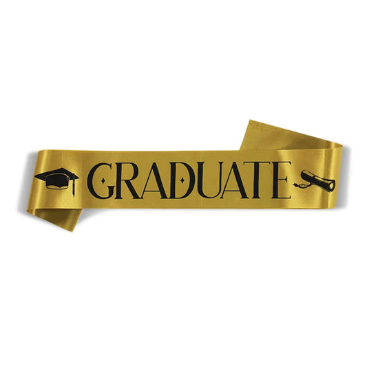 I Graduated Sash Gold