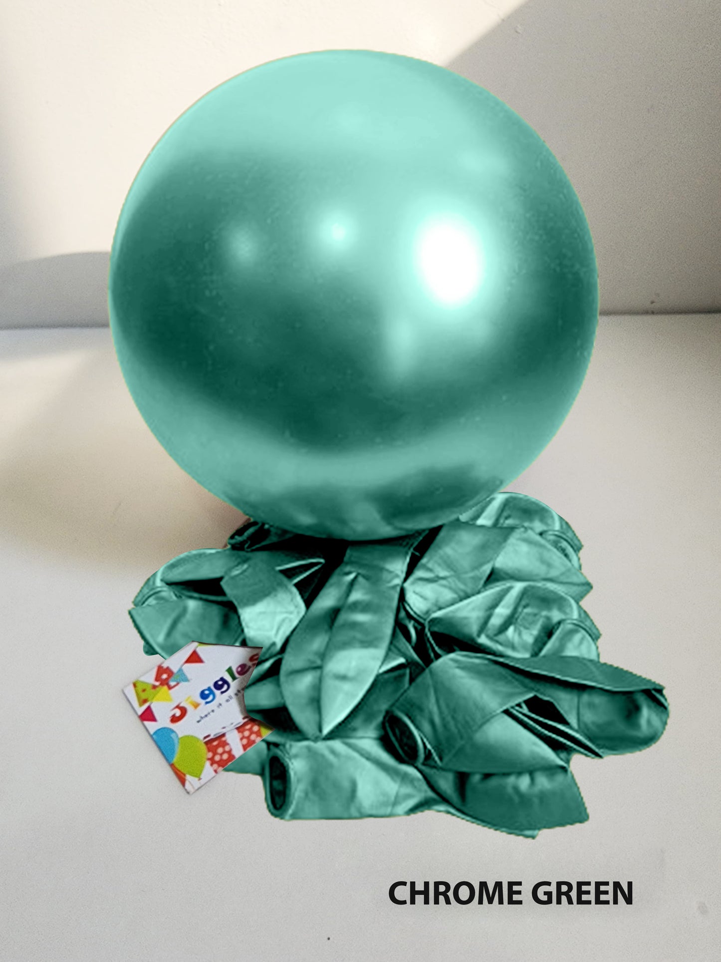 Chrome Green Balloon