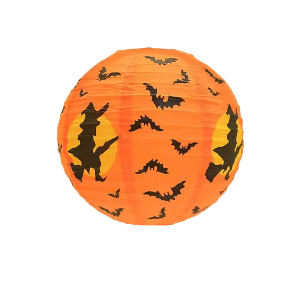 Halloween Paper Lantern - Orange