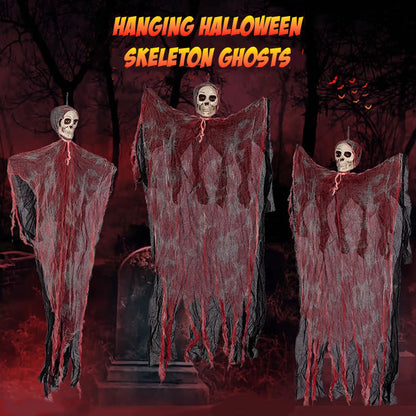 Hanging Halloween Skeleton Ghosts