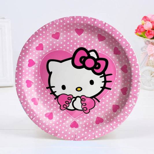 Hello kitty Theme Paper Plates