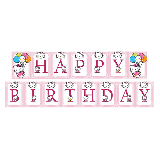 Hello kitty Theme Customized Birthday Banner