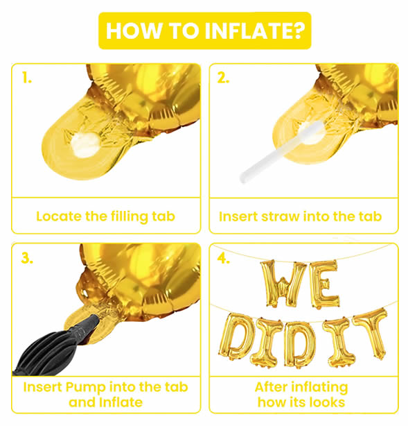 How to Inflate a Foil Balloon - foil numbers, foil letters and all other foil balloons