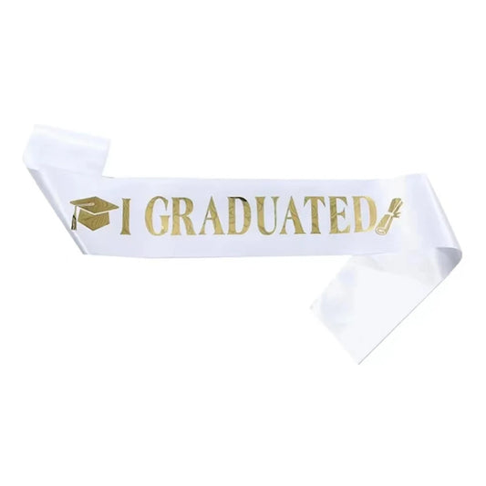 I Graduated Sash White