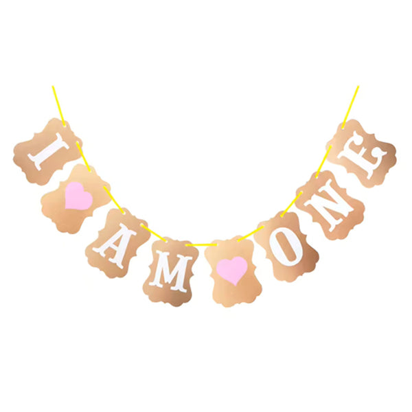 I Am One Banner Pink