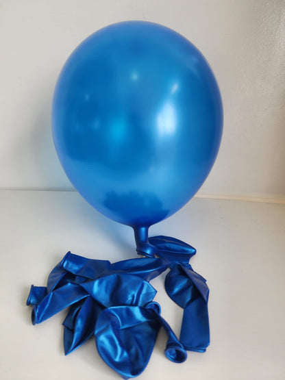 Metallic Balloons Blue