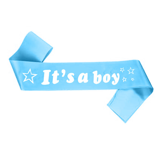 It's a Boy Sash Blue