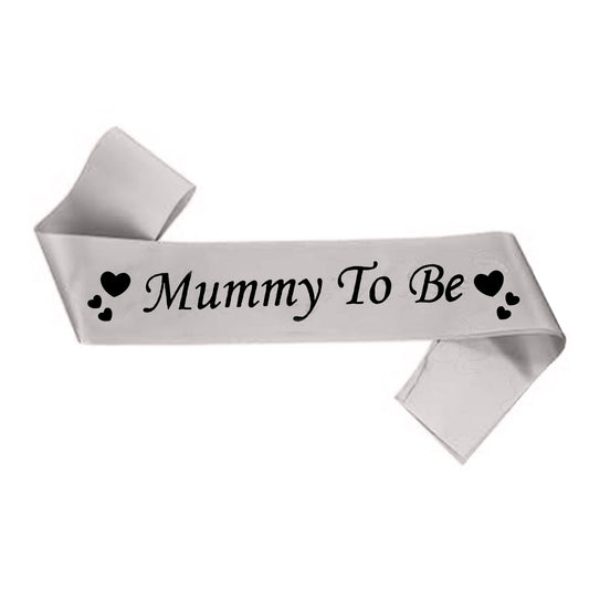 Mummy To Be Sash Grey