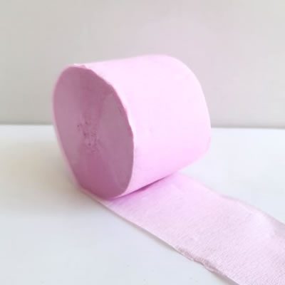 Light Pink Crepe Paper Streamer Roll