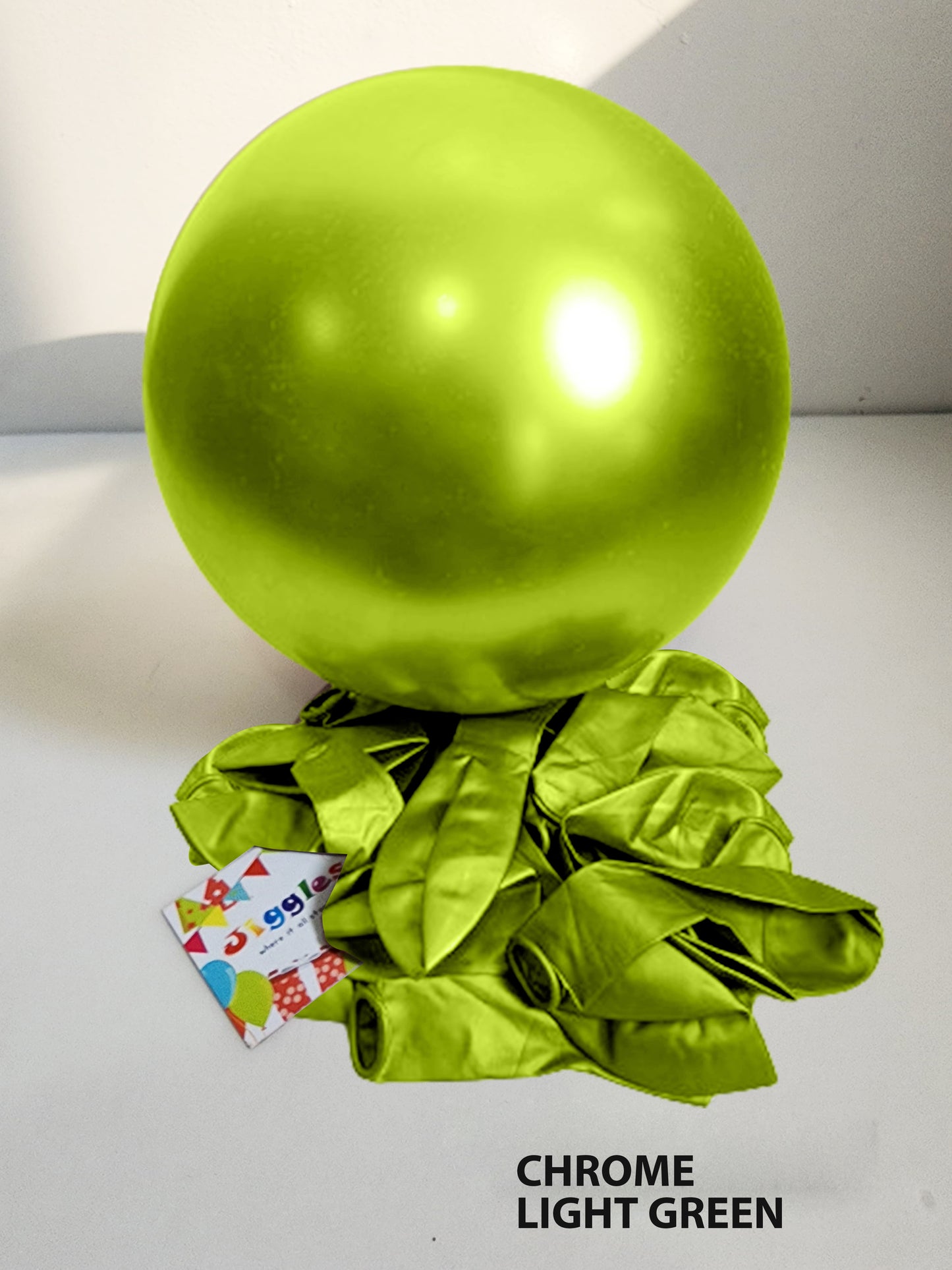 Chrome Light Green Balloon