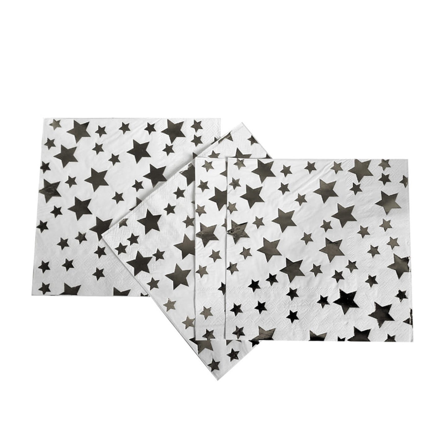 Silver Star Design Napkins