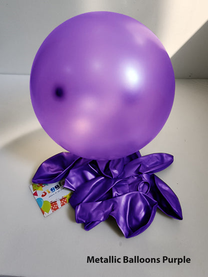 Metallic Balloons Purple