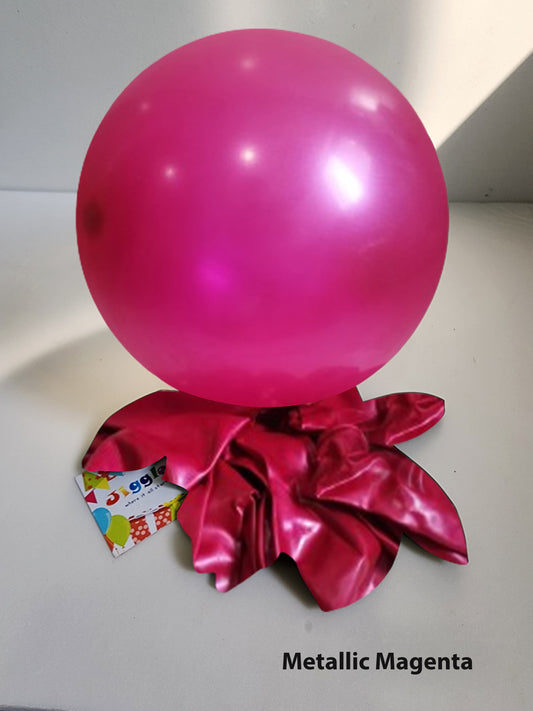 Metallic Balloons Magenta